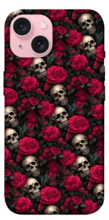 Чохол на Apple iPhone 15 (6.1") Черепа та рози фото 1 з 1