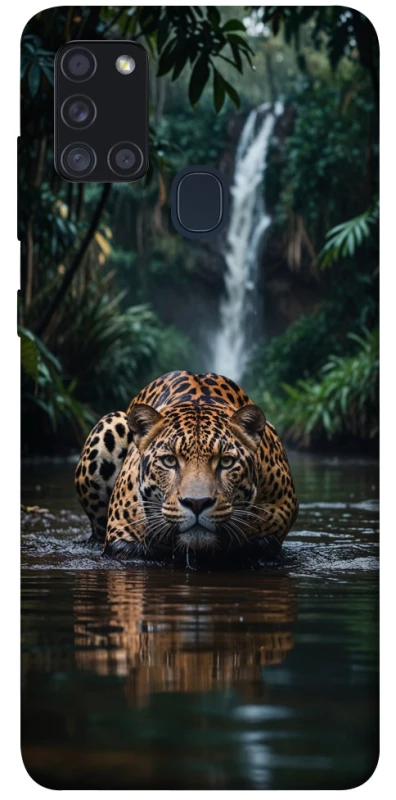 Чехол на Samsung Galaxy A21s Leopard in water фото 1 из 1