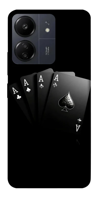 Чохол на Xiaomi Redmi 13C Black Cards фото 1 з 1