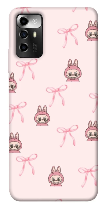 Чохол на ZTE Blade V40 Vita Pink bows and Labubus фото 1 з 1