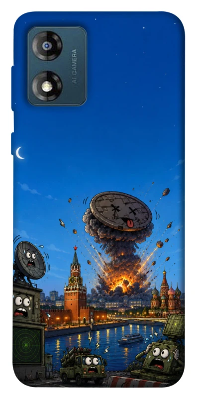 Чохол на Motorola Moto E13 Moscow never sleeps ver.8 фото 1 з 1