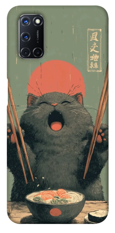 Чехол на Oppo A52 / A72 / A92 Hungry Cat фото 1 из 1