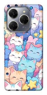 Чехол на TECNO Spark 20 Pro Funny Kittens ver.3 фото 1 из 1
