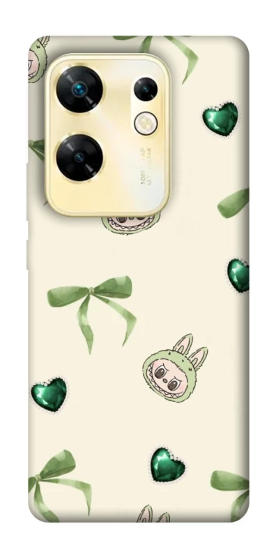 Чохол на Infinix Zero 30 4G Labubu Green Heart фото 1 з 1