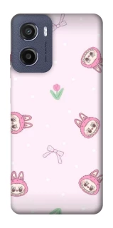 Чохол на Motorola Moto G05 Labubu Flower фото 1 з 1