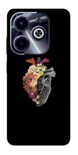 Чехол на Infinix Hot 40i Heart with flowers фото 1 из 1