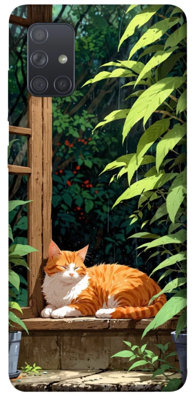 Чохол на Samsung Galaxy A71 red cat фото 1 з 1