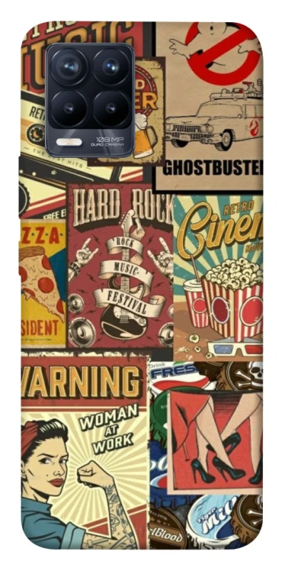 Чехол на Realme 8 Retro collage ver.2 фото 1 из 1