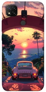 Чехол на Xiaomi Redmi 9C Porsche at sunset фото 1 из 1