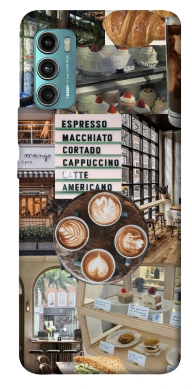 Чохол на Motorola Moto G60 Coffee collage ver.5 фото 1 з 1