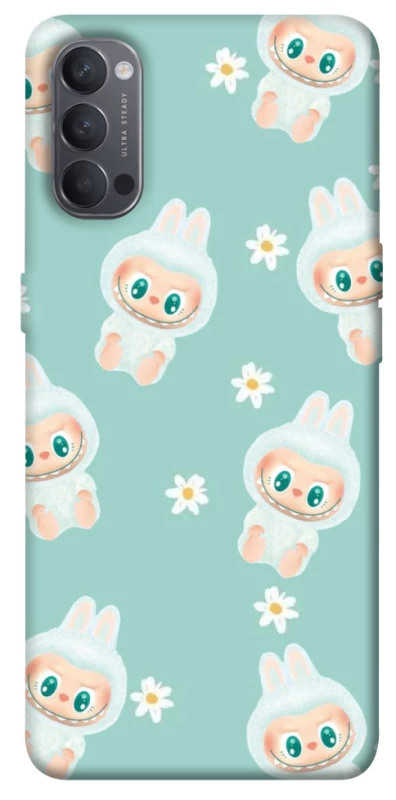 Чохол на Oppo Reno 4 Labubu Green фото 1 з 1
