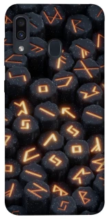 Чехол на Samsung Galaxy A20 / A30 Огненые руны фото 1 из 1