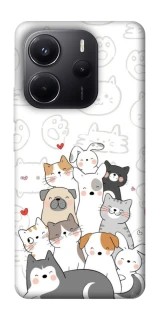 Чехол на Xiaomi Redmi Note 14 4G (Europe version) Funny Pets фото 1 из 1