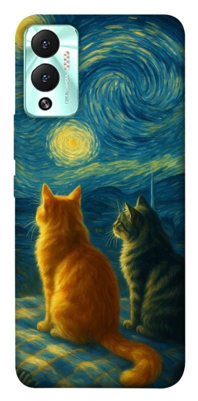 Чохол на Infinix Hot 12 Play Cats under the stars фото 1 з 1