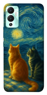 Чехол на Infinix Hot 12 Play Cats under the stars фото 1 из 1