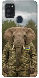 Чехол на Samsung Galaxy A21s Слон защитник фото 1 из 1