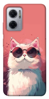 Чохол на Xiaomi Redmi Note 11E Сat with glasses фото 1 з 1