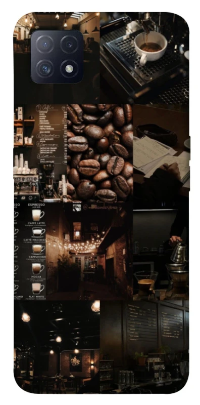 Чохол на Oppo A72 5G / A73 5G Coffee collage ver.1 фото 1 з 1