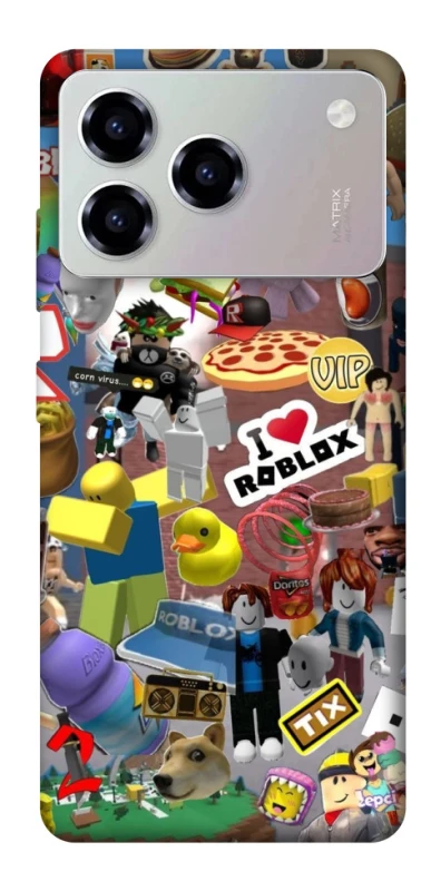 Чехол на ZTE Blade A76 Roblox collage ver.5 фото 1 из 1