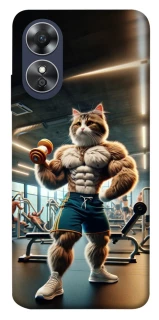 Чехол на Oppo A17 Качок кот фото 1 из 1