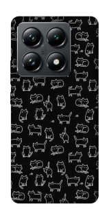Чохол на Xiaomi 14T Pro Black Cats фото 1 Чохол на Xiaomi 14T Pro Black Cats фото 1 з 1
