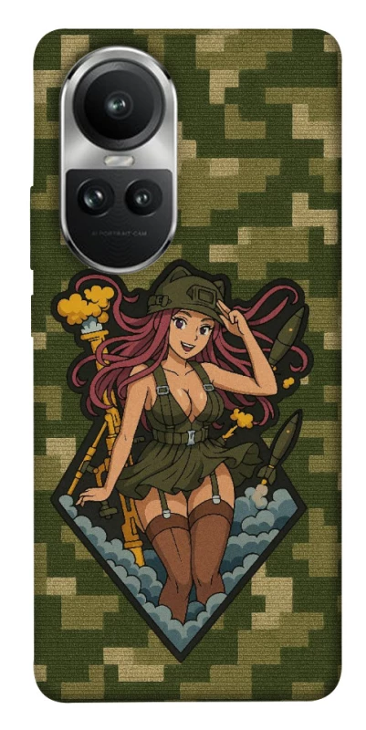 Чохол на Oppo Reno 10 Military Waifu фото 1 з 1