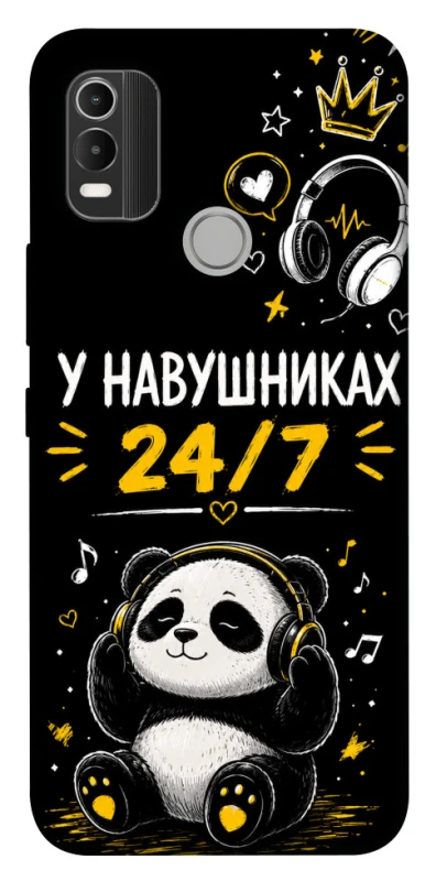 Чехол на Nokia C21 Plus У навушниках 24/7 фото 1 из 1