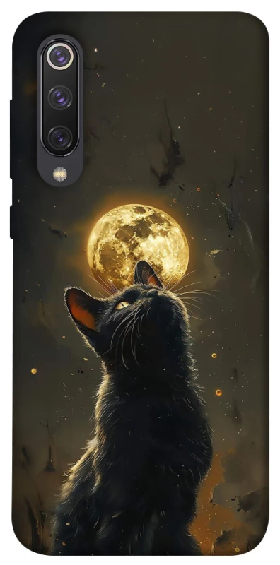 Чохол на Xiaomi Mi 9 SE Кіт під місяцем v2 фото 1 з 1