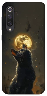 Чохол на Xiaomi Mi 9 SE Кіт під місяцем v2 фото 1 з 1