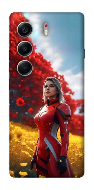 Чохол на Tecno Camon 40 Cyber space girl ver.5 фото 1 з 1