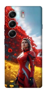Чехол на Tecno Camon 40 Cyber space girl ver.5 фото 1 из 1
