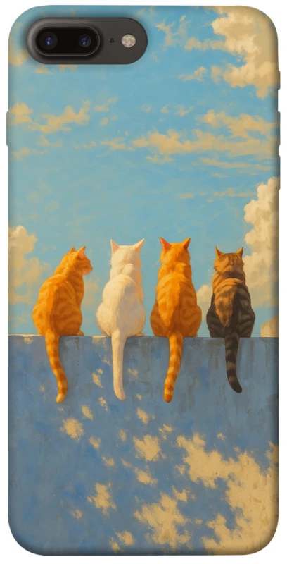 Чохол на Apple iPhone 7 plus / 8 plus cats on wall фото 1 з 1
