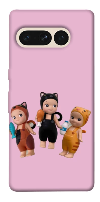 Чехол на Google Pixel 7 Pro Cat Cafe Trio фото 1 из 1