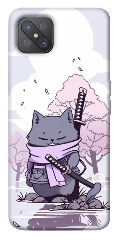 Чехол на Oppo A92s Samurai cat фото 1 из 1