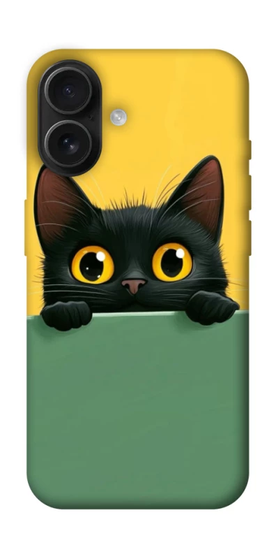 Чехол на Apple iPhone 16 Black cat v2 фото 1 из 1