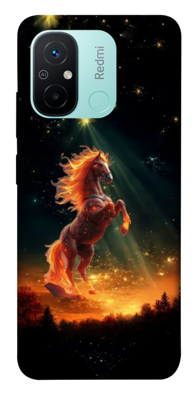 Чохол на Xiaomi Redmi 12C / Poco C55 Red Fire Horse ver.2 фото 1 з 1