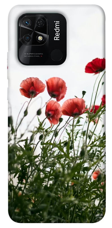 Чехол на Xiaomi Redmi 10C Поле маков фото 1 из 1