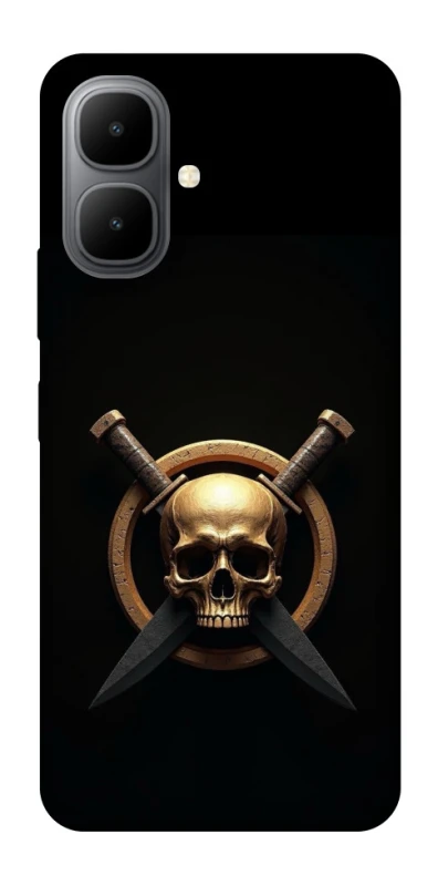 Чохол на Infinix Smart 10 Golden Skull фото 1 з 1