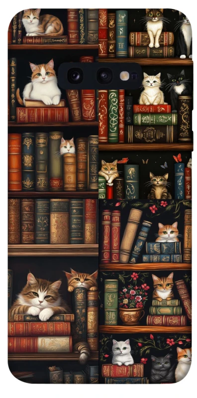 Чехол на Samsung Galaxy S10e Cats & Books фото 1 из 1