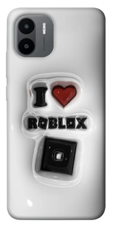 Чохол на Xiaomi Redmi A1+ / Poco C50 / A2+ I love Roblox фото 1 з 1