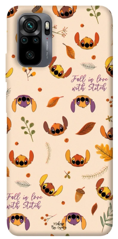 Чехол на Xiaomi Redmi Note 10 / Note 10s Fall in love with Stitch фото 1 из 1