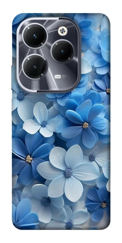 Чехол на Infinix Hot 40 Синие цветы фото 1 из 1