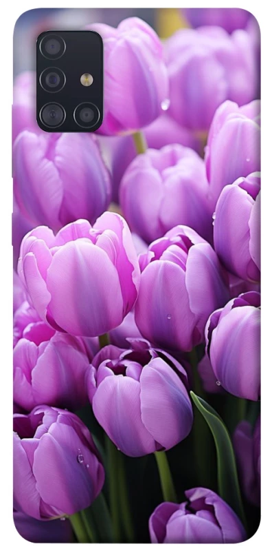 Чехол на Samsung Galaxy A51 Фиолетовые тюльпаны фото 1 из 1