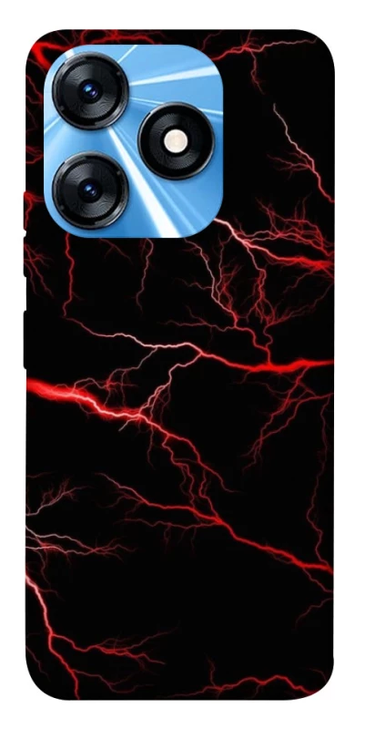 Чехол на TECNO Spark 10 Красная молния фото 1 из 1