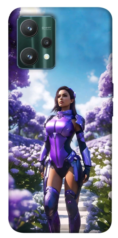 Чехол на Realme 9 Pro Cyber space girl ver.4 фото 1 из 1