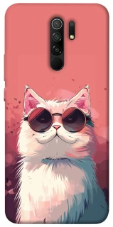 Чохол на Xiaomi Redmi 9 Сat with glasses фото 1 з 1