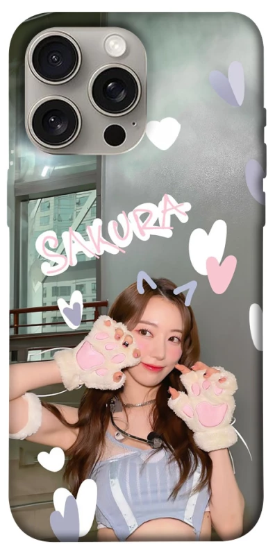 Чохол на Apple iPhone 15 Pro Max (6.7") Sakura - LE SSERAFIM фото 1 з 1