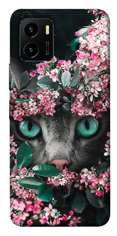 Чехол на Vivo Y15s Кот в цветах фото 1 из 1