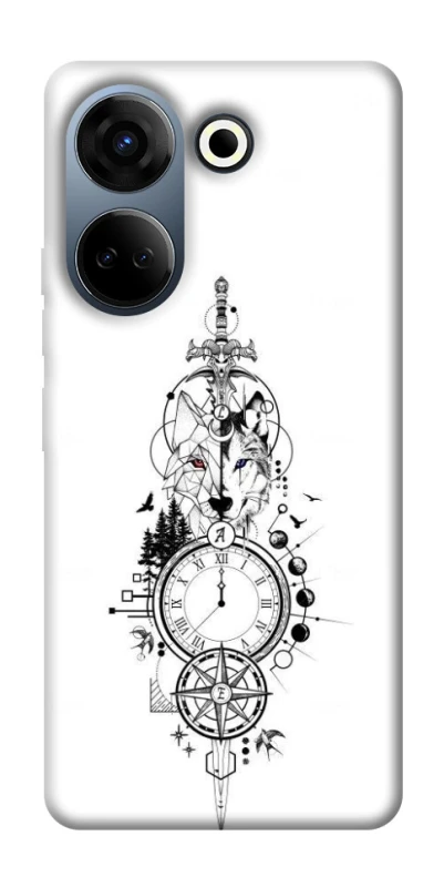 Чехол на TECNO Camon 20 Pro (CK7n) Tattoo ver.8 фото 1 из 1