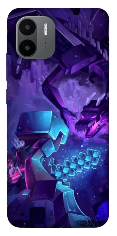 Чехол на Xiaomi Redmi A1+ / Poco C50 / A2+ Minecraft dragon фото 1 из 1